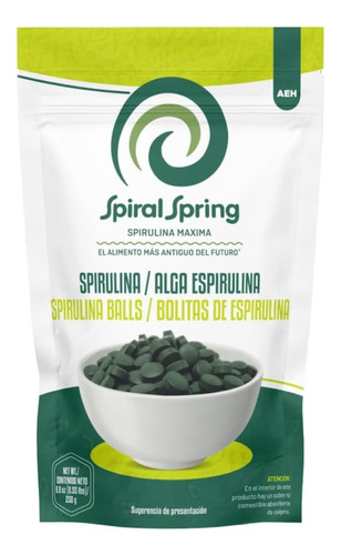 Alga Spirulina Máxima Orgánica Vegan Kosher 500 Tabs.