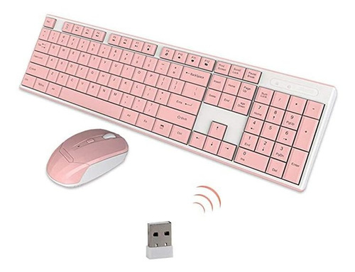 Teclado Inalámbrico Con Ratón Combinado, 2.4g Usb In