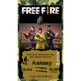 Convite Virtual Freefire