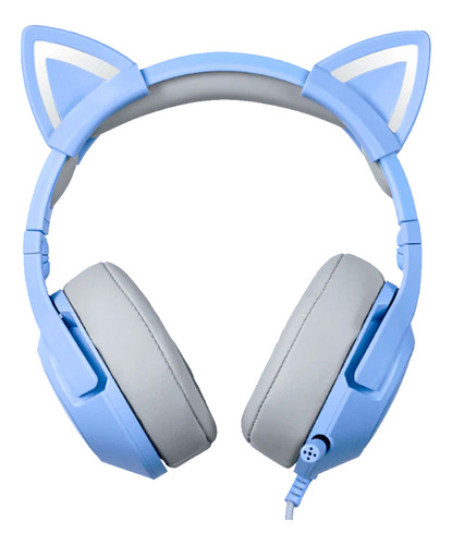 Aurífonos Gamer Onikuma K9 Con Micrófono Cat Ears Azul