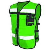 Chaleco De Seguridad Gabardina Verde