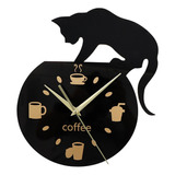 Acrílico 3d Reloj Grande De Pared Reloj Kit Creativo Gato