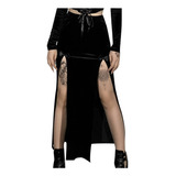 Faldas De Mujer A La Moda Estilo Gótico Oscuro Punk Long Cos
