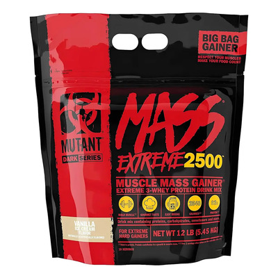 Gainer Mutant Mass Xxxtreme 2500 12 Lbs Ganador De Peso Sabor Vainilla | MercadoLibre