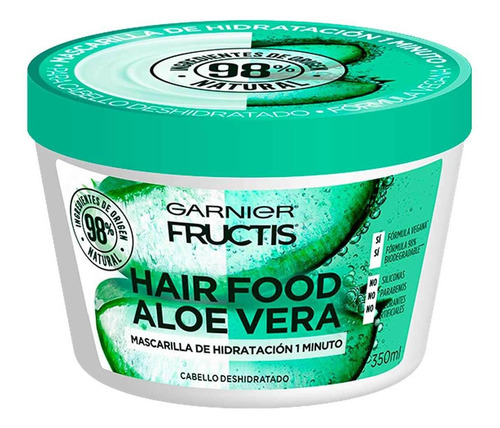 Mascarilla Capilar Garnier Fructis Hair Food Hidratación Aloe Vera 350ml