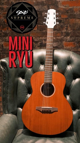 Violão Seizi Supreme Mini Ryu Mirai Mahogany Satin Com Bag Orientação Da Mão Destro