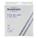 Fita De Led 2835 Blumenau Iluminação 6w/mt 2700k - 5 Metros