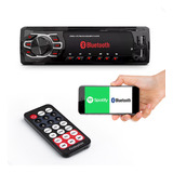 Aparelho Auto Radio Automotivo Mp3 1 Din Bluetooth Som Usb