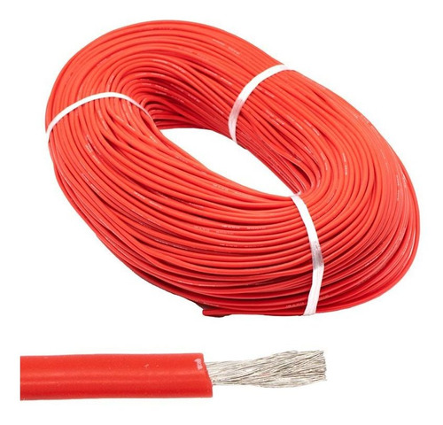 10 Metros De Cable De Silicona Calibre 16 Awg Flexible Rojo