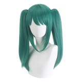 Vocaloid Miku Vampire Wig Co, Color Verde Oscuro, Lacio, Tam