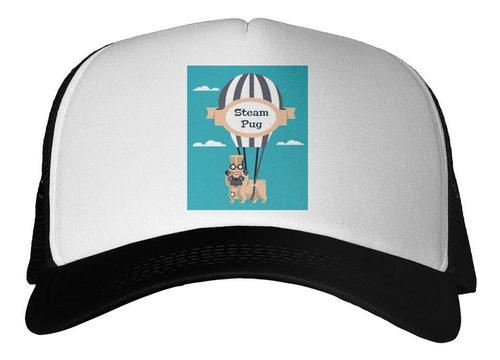 Gorra Steam Pug Perro Volando