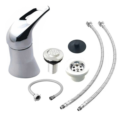 Griferia P/ Bidet Monocomando Link Hydros Baño + Flexibles