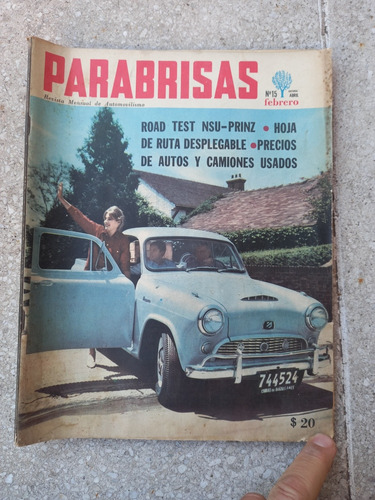 Revista Parabrisas - N.15 - Febrero 1962 - Nsu Prinz