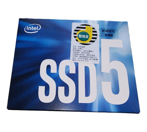 Novo Intel 545s Series 512gb Interno Ssd Lacrado De Fábrica