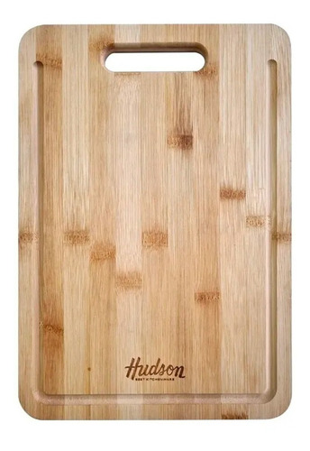 Tabla Para Picar Hudson De Madera Bambú Cocina 40 X 30 Cm