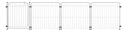 Cercado Cão Linear 2,75 Metros Cachorro 03 Módulos + Portão 