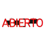 Letrero Abierto Led