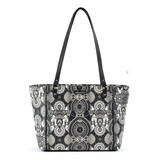 Bolso Tote Metro Para Mujer Sakroots, Black White Wanderlust