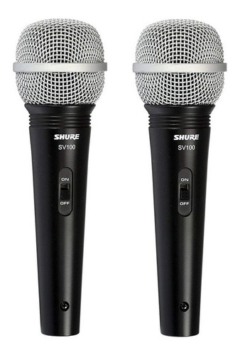 Microfone Shure Sv100 Lyric Dinamico (2 Unidades)