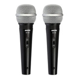 Microfone Shure Sv100 Lyric Dinamico (2 Unidades)