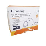 Bajada De Suero Microgota 60gotas/1ml Cranberry 25 Unidades