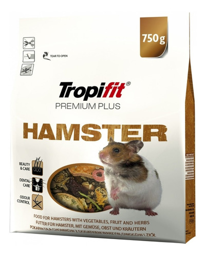 Alimento Para Hamster  Tropifit Premium Plus 750g