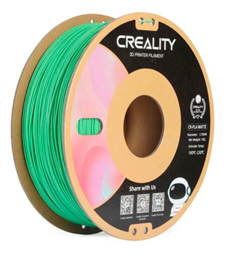 Filamento Verde Aguacate Pla Matte Creality 1.75mm