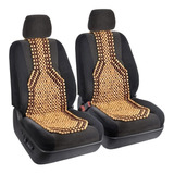 X2 Respaldo De Asiento Bolas Madera Bambú Auto Respaldo Lumb