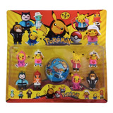  Set Figuras Coleccionables Pokemon Pikachu 