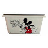 Canasto Con Tapa Mickey Mouse Organizador Disney