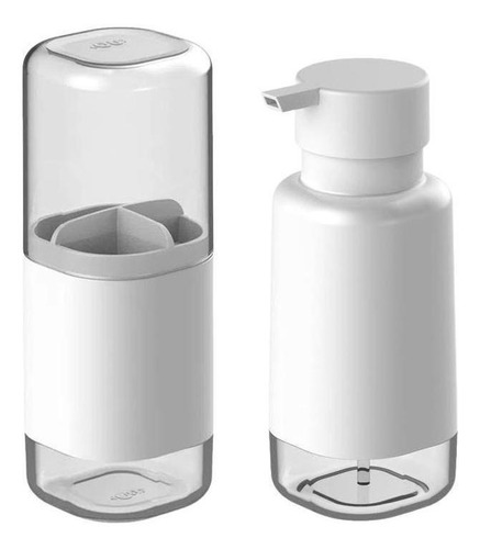 Conjunto Dispenser Sabonete Liquido Porta Escova Dual Ou