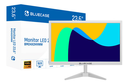 Monitor Bluecase Led Full Hd 23,6  Hdmi Branco - Bm24x2hvww