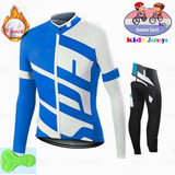 Uniforme De Forro Polar Térmico Para Ciclismo Para Niños Y N