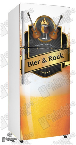Adesivo Frente De Geladeira Bier Rock Br014
