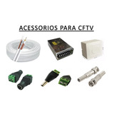 Cabo Coaxial Cftv 100m C/ Conectores,fonte E Caixa S1c10f1s3