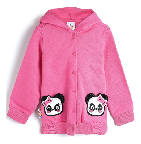 Jaqueta Infantil Forro Flanelado Panda Zig Zig Zaa Quentinha