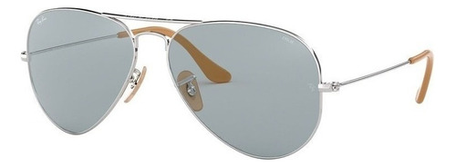 Ray-ban Aviator Washed Evolve Rb3025 - Blue - Clásica/fotocromática - Polished Silver - Metal - Polished Silver - Metal - Extra Large