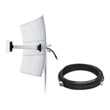 Antena Celular Cf2620 20dbi- 2600mhz - 4g + Cabo