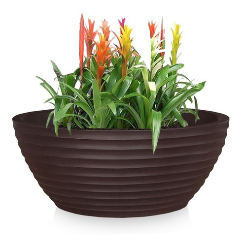 1 Vaso Bacia Cuia Floreira Jardineira De Polietileno 30x12