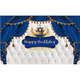 Allenjoy Royal Blue Happy Birthday Party Backdrop Ethnic Lit