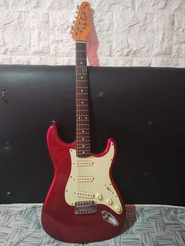 Guitarra Eléctrica Jay Turser Strato Jt-300v-vwh + Funda 