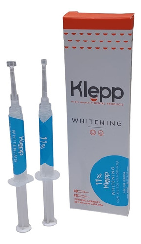 Blanquamiento Klepp Whitening  Al 11% X2 Jeringas 3g C/u