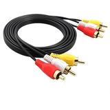 Cable De Video Rca 3x3 Audio Video 3 Metros Calidad Blister