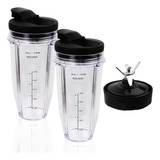 Vasos De Licuadora De 24 Oz Compatibles Con Nutri Ninja, 7 A