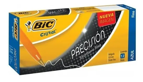 Boligrafo Bic Punto Fino 0.8 Mm Caja Con 12 Piezas Precision | MercadoLibre