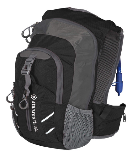 Stansport - Mochila Con Vejiga De Hidratacin, 20 L, Color Ne