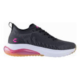 Tenis Mujer Charly Pfx Running Para Correr 1059183 Negro Fiu