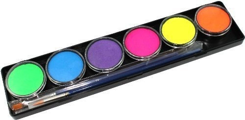 Tag Face Paint 6 Paleta De Colores Neon 10g