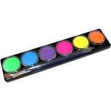 Tag Face Paint 6 Paleta De Colores Neon 10g