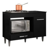 Balcão Cozinha Para Cooktop 4 E 5 Bocas Espaço Botijão Gás